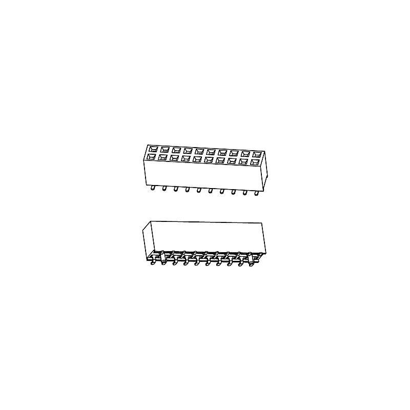 排母PH2.54*H7.1mm SMT系列